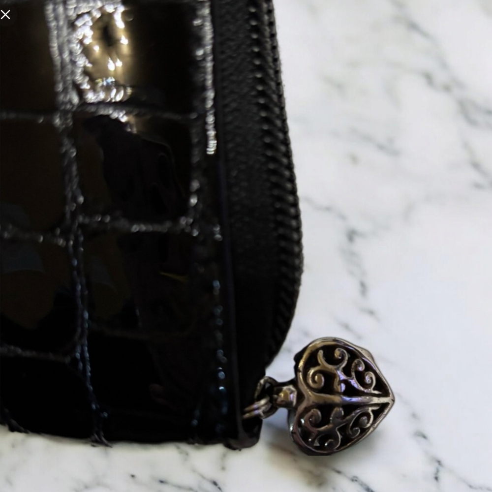 **Brighton patent leather crocodile style wallet, Crossbody - Picture 3 of 4